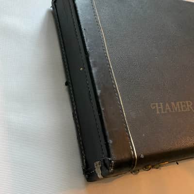 1980's Hamer Explorer Style Model Guitar Tolex Hardshell Guitar Case image 3