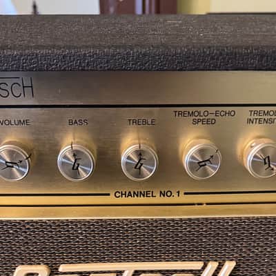 Gretsch 7154 Nashville 1969 Amplifier Combo Baldwin Era - Black Tolex and Brown + Gold Grille image 2