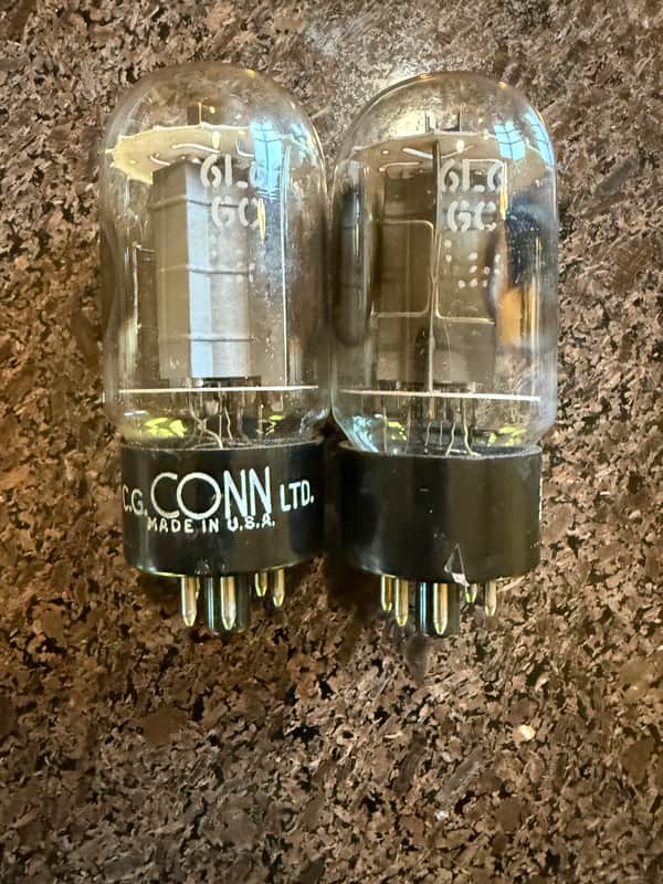 RCA Blackplate 1960's labeled Conn-excellent condition 1 matched pair image 1