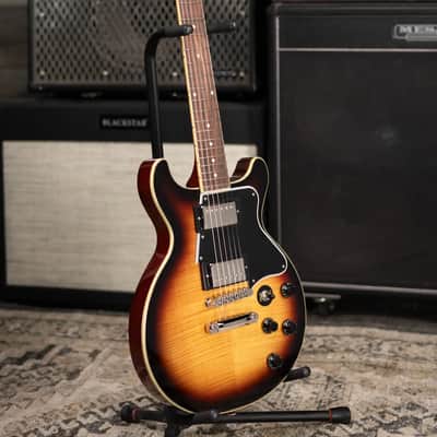 Epiphone Les Paul Special Double Cut Figured Electric Guitar - Bourbon Burst image 12