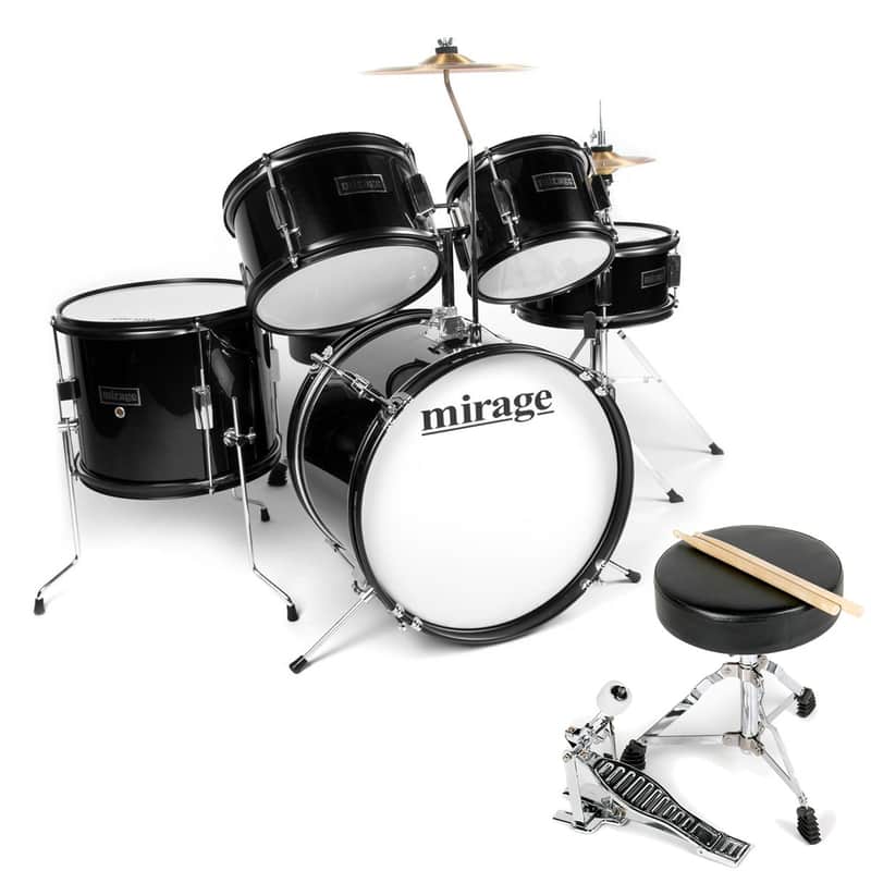 Mirage JDK Junior 5 Piece Drum Kit - Black | Reverb