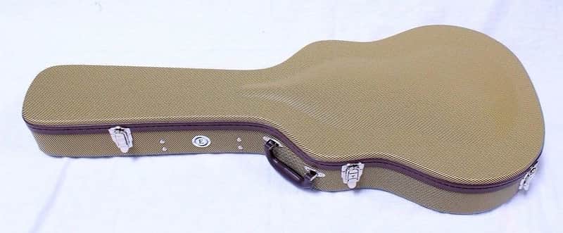 Allen Eden Tweed Hard Shell guitar case with wine red plush for 335 or Similar image 1