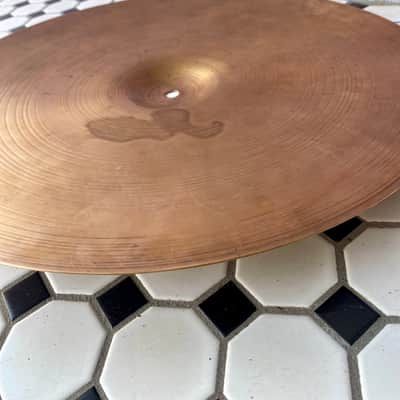 VINTAGE 1970's Paiste 18" 2002 Black Label Crash 1700G image 7