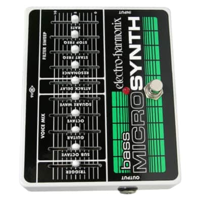 Electro-Harmonix Bass Micro Synth 55mA Analog Pedal with Adjustable Synth and 4 Voice Mixer image 6