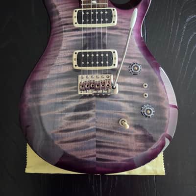 PRS S2 Custom 24-08 Faded Gray Black Purple Burst Mannmade Bridge GigBag + Case Candy image 2