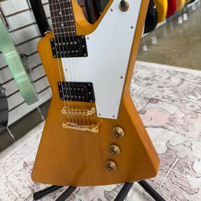 Epiphone 1958 Korina Explorer Electric Guitar - Natural image 9