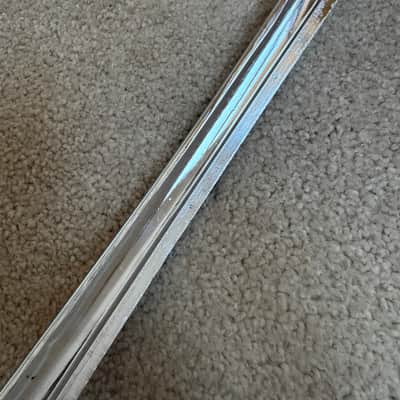 Premier 16” Die-Cast Floor Tom Drum Hoop - COB Chrome over Brass Lot #2 70s - Chrome image 11