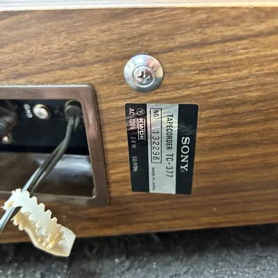 Sony TC-377 2-Channel 3-Heads Reel-to-Reel Tape Recorder image 7