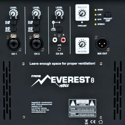 Fame Everest 8 Mobile Akku Lautsprecher - Column PA System image 5