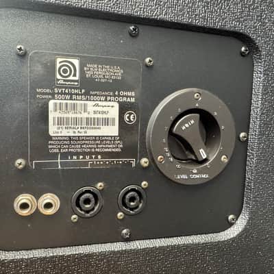 Ampeg 4x10 Speaker Cabinet Guitar Bass SVT410HLF Heritage Series 2010 - Tolex image 17