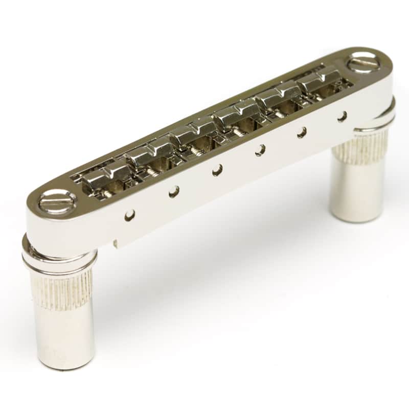 Graph Tech Resomax Nv1 6mm Tune-O-Matic Bridge W/ Resomax Saddles Nickel PM-8863-N0 image 1