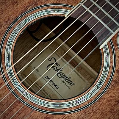 Takamine Legacy Series EF508KC Acoustic/Electric Guitar, Hawaiian Koa top, back, and sides, case image 9