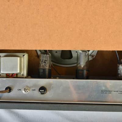 1958 Airline Model 3731 Combo Amplifier – Montgomery Ward Classic – Valco Era – Sounds Fantastic image 13