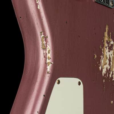 Fender Custom Shop 1966 Stratocaster SH Heavy Relic - Aged Burgundy Mist Metallic #88392 image 12