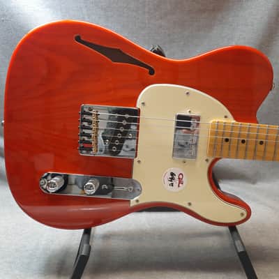 G&L Tribute Series ASAT Classic Bluesboy Semi-Hollow with Maple Fretboard - Clear Orange image 2