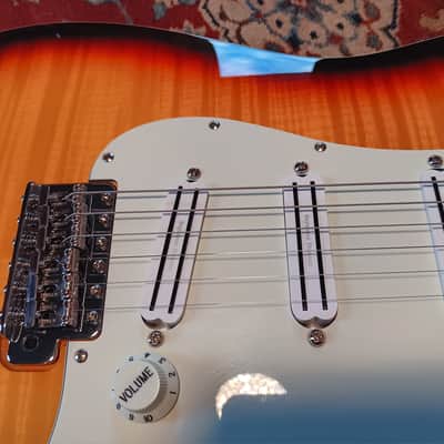 Fender Limited Edition Made in Japan Aerodyne Classic Stratocaster with Flame Maple Top 2019 - 3-Color Sunburst image 9