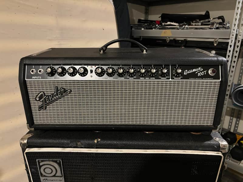 Fender Bassman 100T 100-Watt Bass Amp Head 2010s - Black image 1
