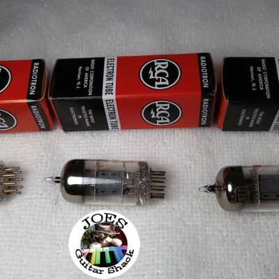 1-60s RCA 12AT7 Smooth Plate Tube - Perfect Match - Super Strong Rates 5800 / 6000=105% to 107% #052 image 2