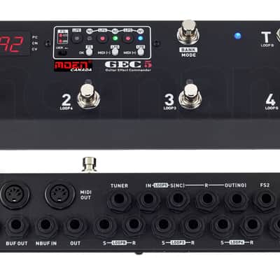 MOEN GEC-5 MIDI Guitar Pedal FX Switcher - 5 Loop Foot Controller
