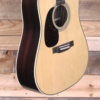 Martin HD-28 Left-Handed Acoustic Guitar Natural w/ Case image 2