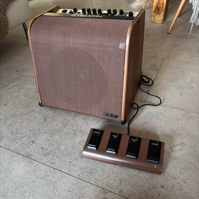 TC Helicon Harmony V100 2-Channel 100-Watt 1x10" Acoustic Guitar Combo 2021 - Present - Brown image 1