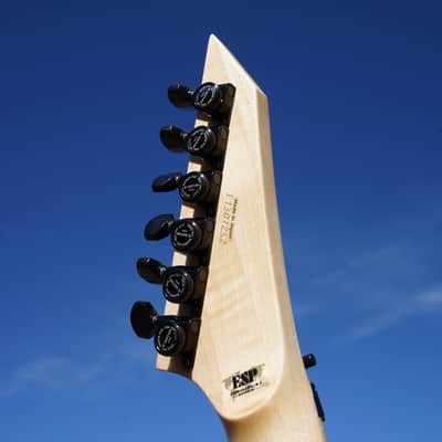 ESP Custom Shop Maverick FM Neon Yellow 27-Fret (2026 NAMM Booth Guitar) image 8
