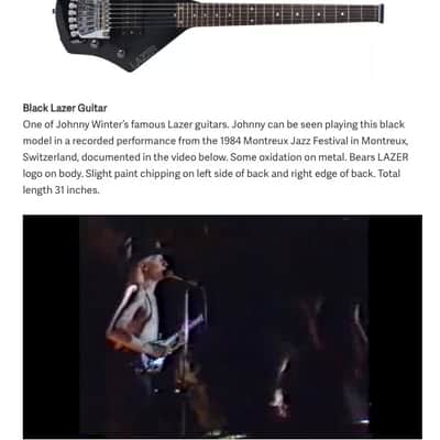 Hondo Lazer Guitar (XK-3B) with Erlewine Wine-O-Matic headless bridge system image 7