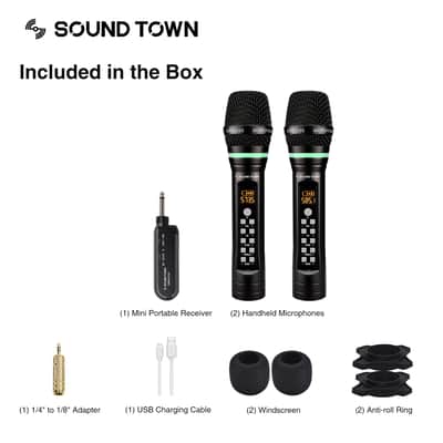 CARPO-L2SWM01 | Portable PA/DJ System w/ 12" Powered Subwoofer, 8 x 3" Column Speaker and Two UHF Wireless Microphones image 14