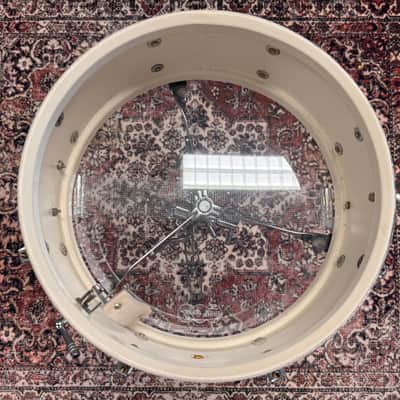 Ludwig No. 908 Jazz Festival 5x14" 8-Lug Snare Transition Badge (1958 - 1960) - Silver Sparkle (VIDEO) image 12