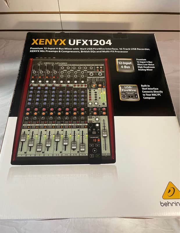 Behringer Xenyx UFX1604 16-Input 4-Bus Mixer with Audio Interface - New Open Box image 1