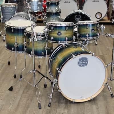 Mapex Armory 6-Pc Studioease Fast Shell Pack 10/12/14/16/22/14s (Rainforest Burst) AR628SFUET image 2