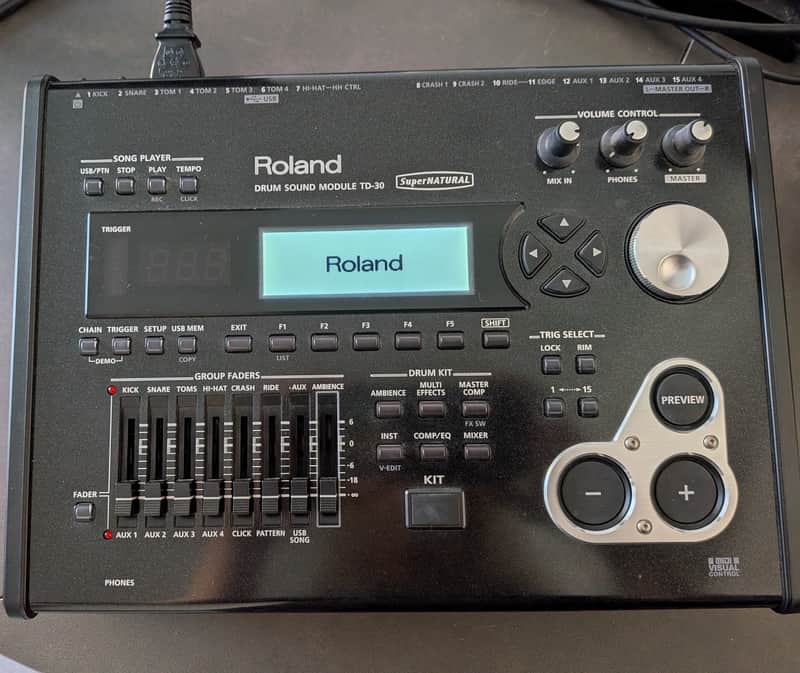 Immagine Roland TD-30 Drum Sound Module with Custom Kits Preloaded - 1