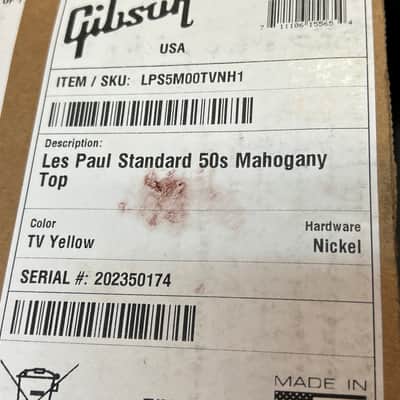 2025 Gibson USA Les Paul Standard '50s Mahogany Top Electric Guitar TV Yellow image 15