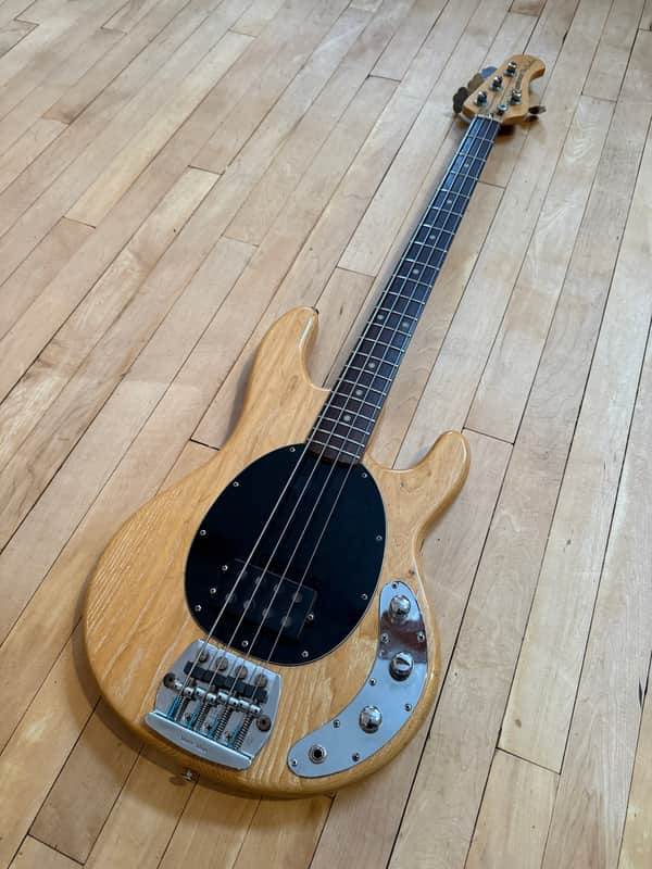 1982 Music Man Stingray Bass Guitar Natural Rosewood image 1