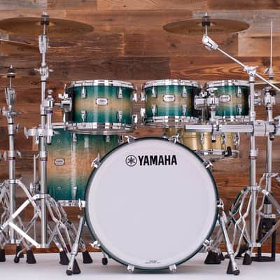 YAMAHA PHOENIX PHX 5 PIECE DRUM KIT, TEXTURED TURQUOISE SUNBURST image 10