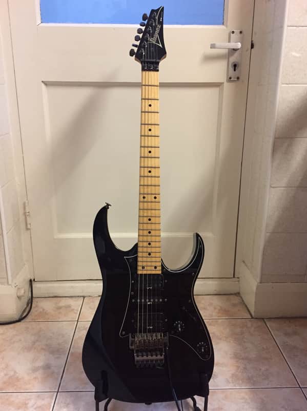 Ibanez RG550 2001 Black with maple neck image 1