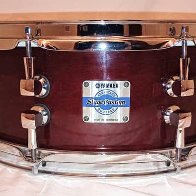 YAMAHA CUSTOM MODIFIED ADVANTAGE NOUVEAU SNARE DRUM - BURGUNDY LACQUER-FREE SHIP TO CUSA! image 2