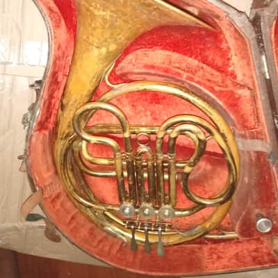 Elkhart Band Instrument Co. Single French Horn, USA, with case/MP image 1