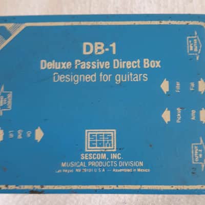 1970's Sescom DB-1 Deluxe Passive Direct Box for Guitars Vintage image 1