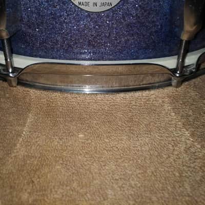 Star 14" 10 Lug Snare Drum 1960's Sparkle Blue fade image 4