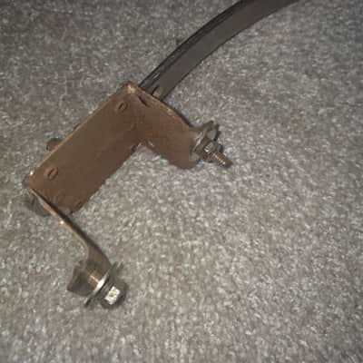 Vintage 1930s WFL Ludwig Bass Drum Hoop Console Mount Rail with Tom Clamp image 2