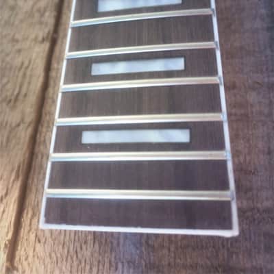 STR CUSTOM GUITAR NECK replacement, Binding, Block Pearloid Inlays Rosewood fits OEM bodies DIY image 5