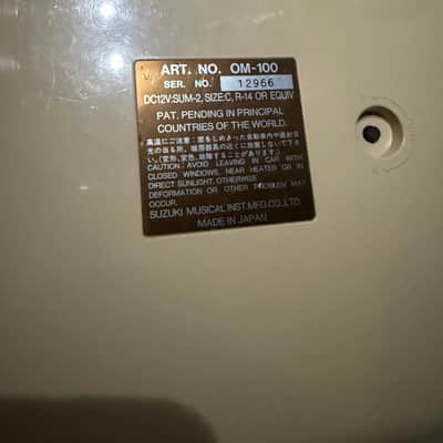 Suzuki OM-100 Omnichord 1989 - Beige image 5