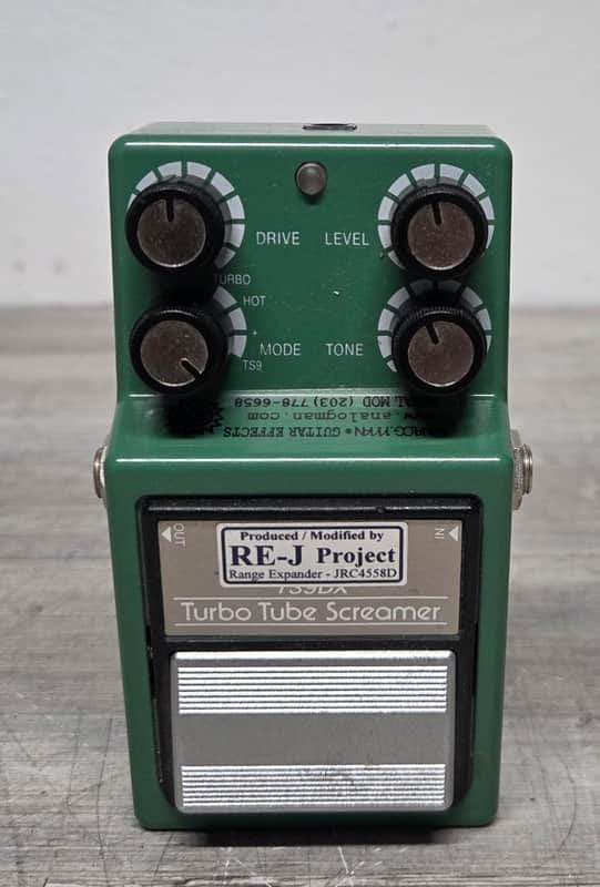 Ibanez TS9DX Turbo Tube Screamer Analog Man RE-J JRC4558D Mod image 1