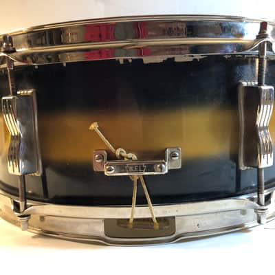 Ludwig No. 491 Pioneer 5x14" 6-Lug Snare Drum with Keystone Badge 1968 - 1969 - Black/Gold Duco Lacquer image 6