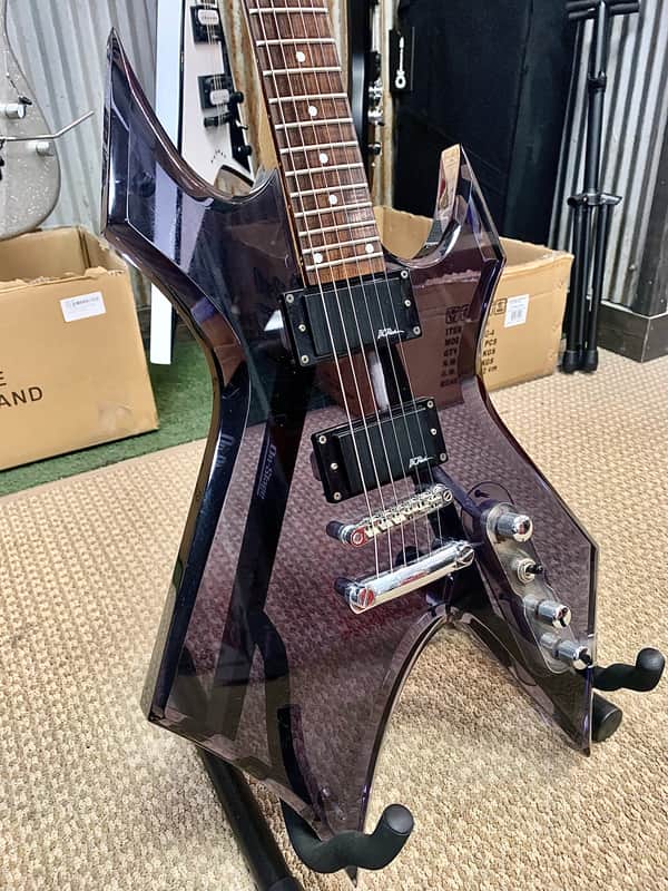 B.C. Rich Warlock Acrylic 1999 - Transparent Black image 1