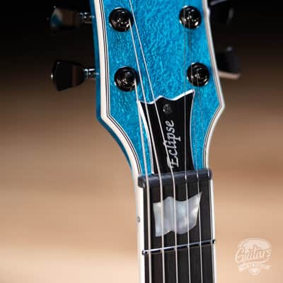 ESP Eclipse Custom Original Series Electric Guitar w/ Case – Blue Liquid Metal image 5