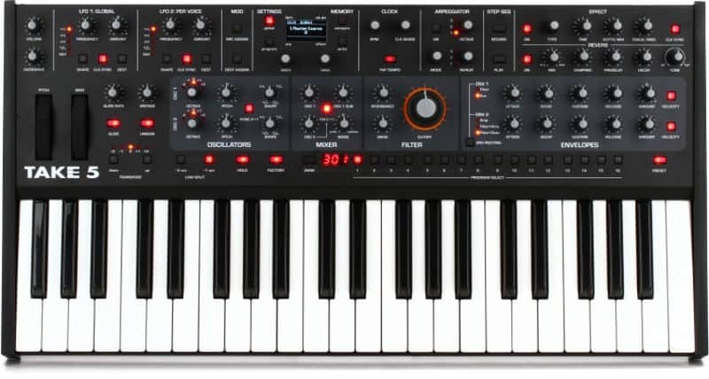 Sequential Take 5 Compact Polyphonic Analog Synthesizer (Take5d5) image 1