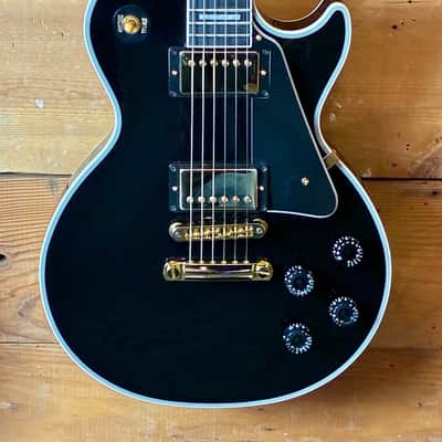 2025 USA Gibson Custom Shop Les Paul Custom in black finish with case image 8