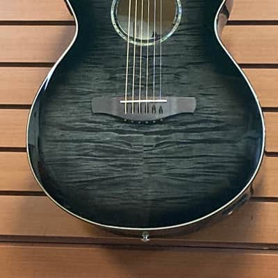 Ibanez AEWC400 Acoustic/Electric in Transparent Black Sunburst image 2